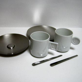 モノ エスプレッソ コーヒーカップ と ソーサーのペアセット　mono Espresso Coffee Cup & Saucer Pair Set